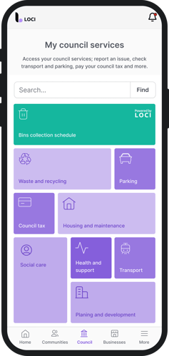 Council services homepage-framed