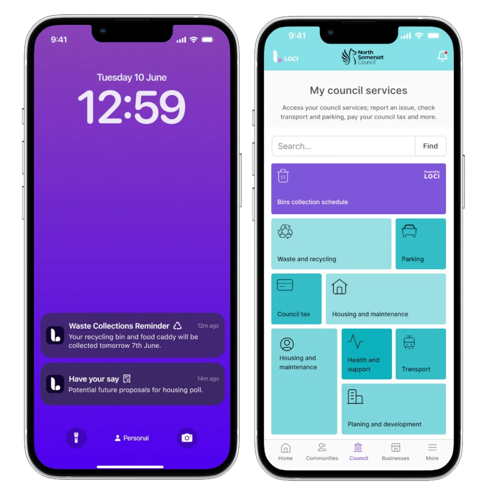 Loci North Somerset Home Page Graphic