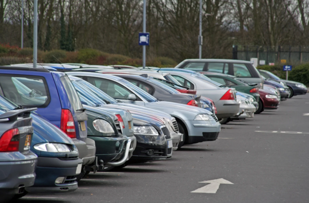 Car park area representing are parking charges killing our high streets and their impact on local businesses.