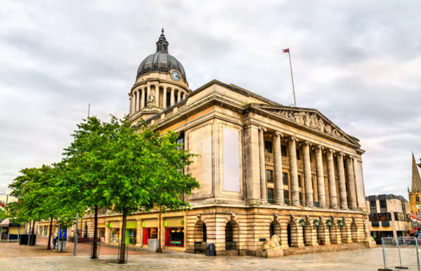 Council building representing how a council tax app improves efficiency and reduces administrative workload.