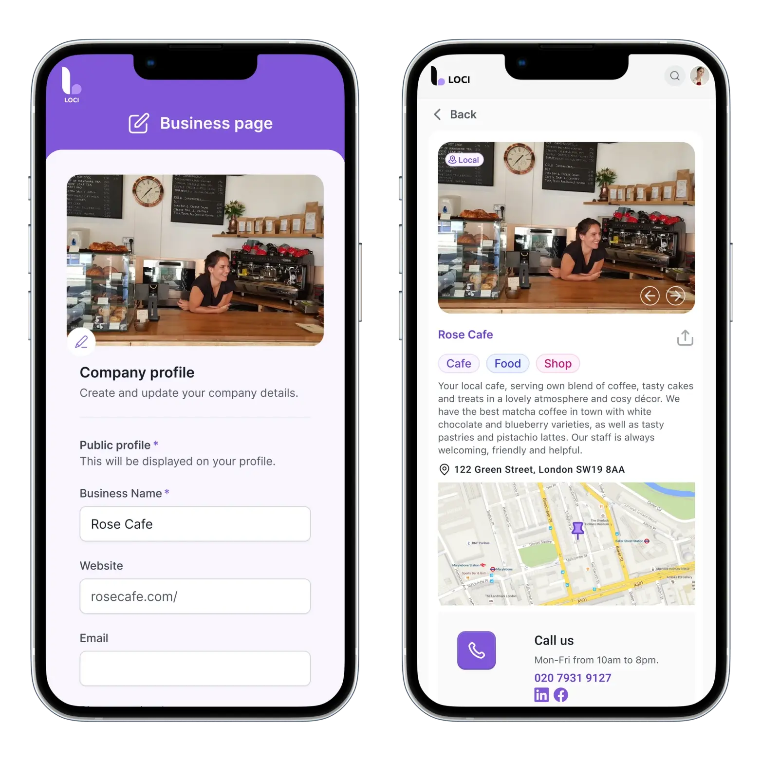 Loci app connecting local businesses